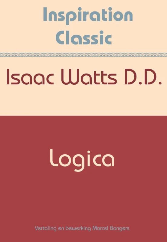 Logica – Isaac Watts – boek cover