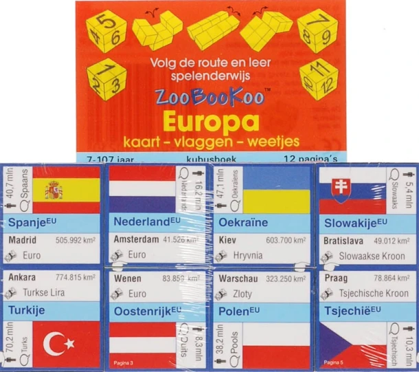 Kaart,Vlaggen, Weetjes – boek cover