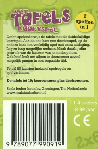 Het tafelskaartspel – boek cover