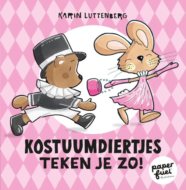 Kostuumdiertjes teken je zo! – Karin Luttenberg – boek cover