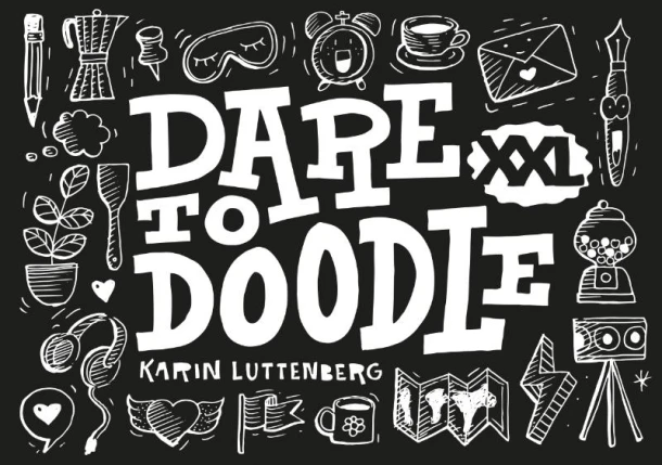 Dare to doodle XXL – Karin Luttenberg – boek cover