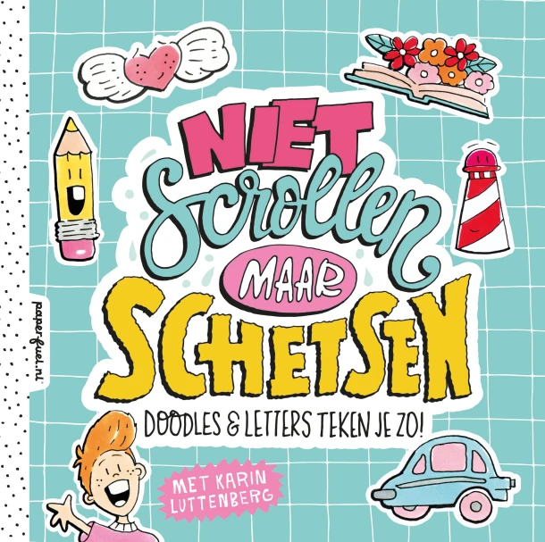 Niet scrollen maar schetsen – Karin Luttenberg – boek cover