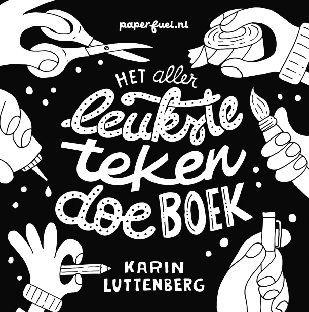 Het allerleukste teken-doeboek – Karin Luttenberg – boek cover