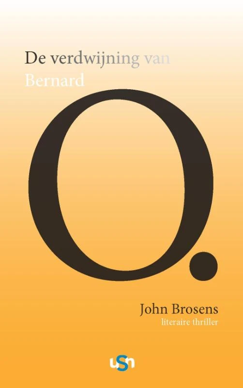 De verdwijning van Bernard O. – John Brosens – boek cover