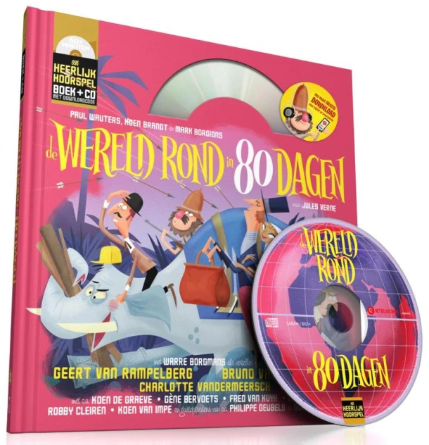 De wereld rond in 80 dagen – Paul Wauters – boek cover