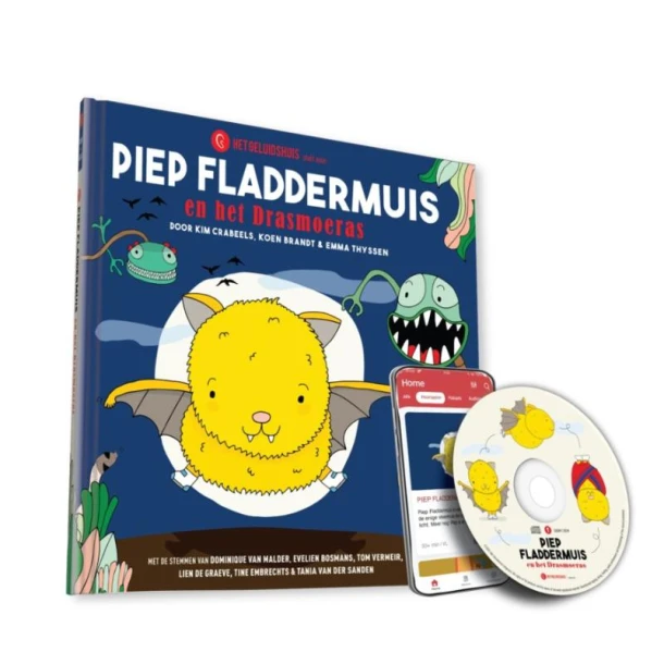 Piep Fladdermuis en het drasmoeras – Kim Crabeels – boek cover