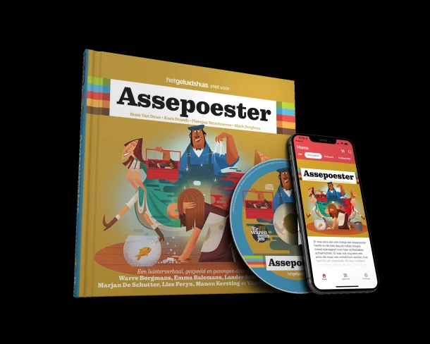 Assepoester (Boek met downloadcode en cd) – Koen Van Deun – boek cover