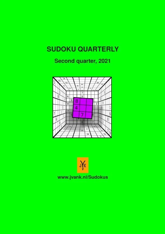 Sudoku Quarterly – Herman Adèr – boek cover