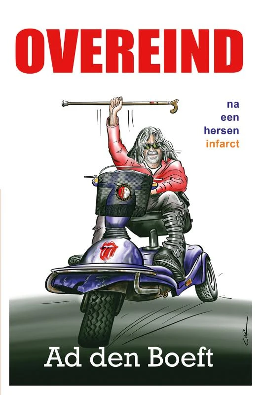 Overeind na een herseninfarct – Ad den Boeft – boek cover