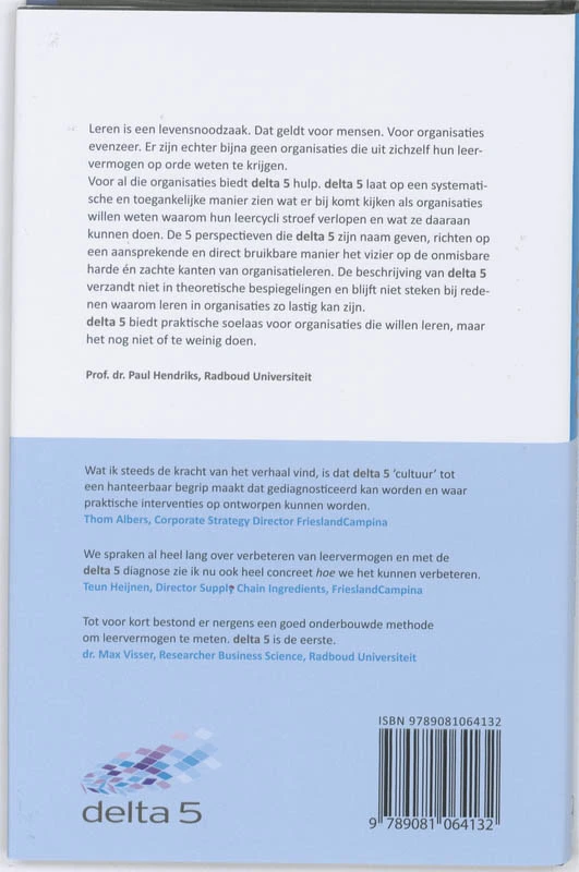 Versterk uw organisatieleervermogen, creeer en verduurzaam succes – Johan Boudewijns – boek cover
