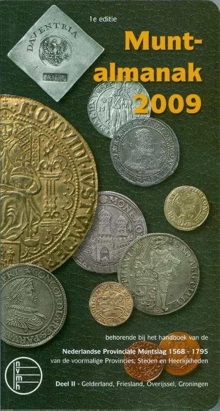 Muntalmanak 2009 deel 2 Gelderland, Friesland, Overijssel, Groningen – J.B. Westerhof – boek cover