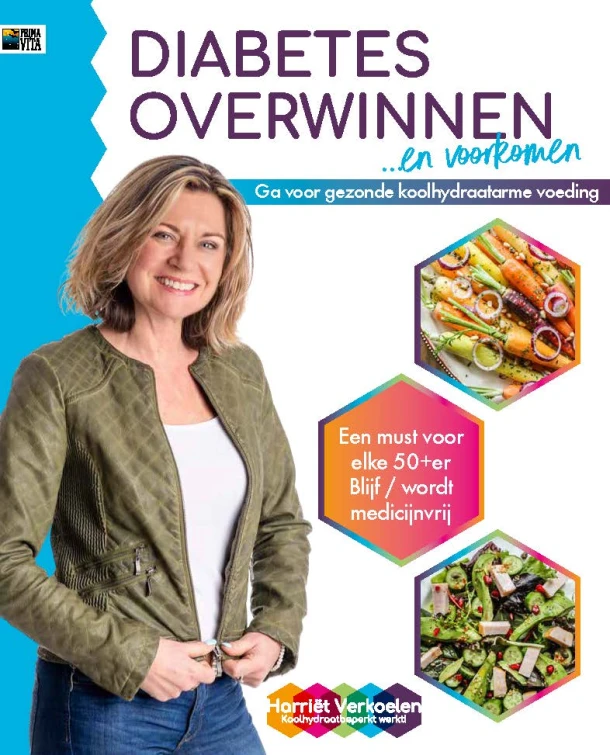 Diabetes overwinnen – Harriet Verkoelen – boek cover