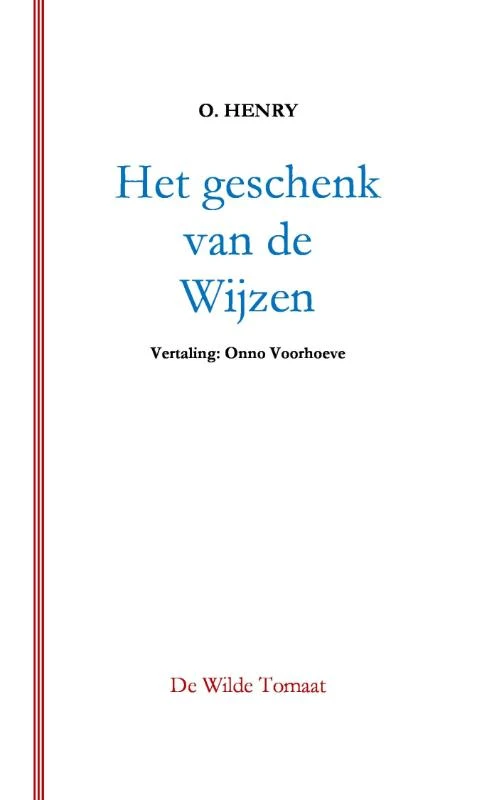 Het geschenk van de wijzen – O. Henry – boek cover