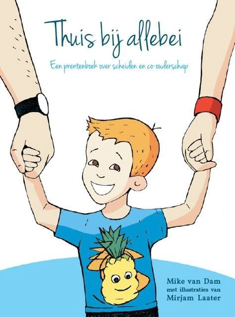 Thuis bij allebei – Mike van Dam – boek cover