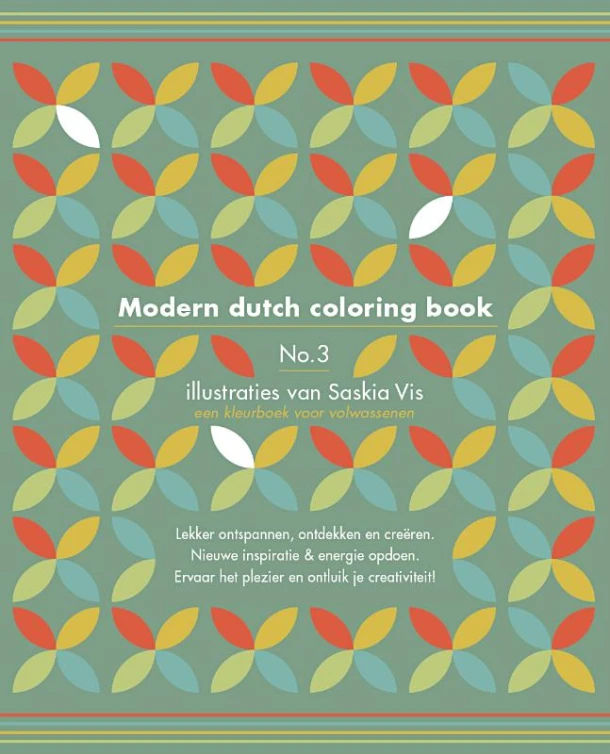 Modern dutch coloring book 3 – Saskia Vis – boek cover