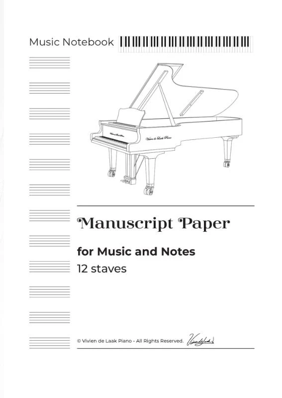 Piano Scales with Music Writing Notebook