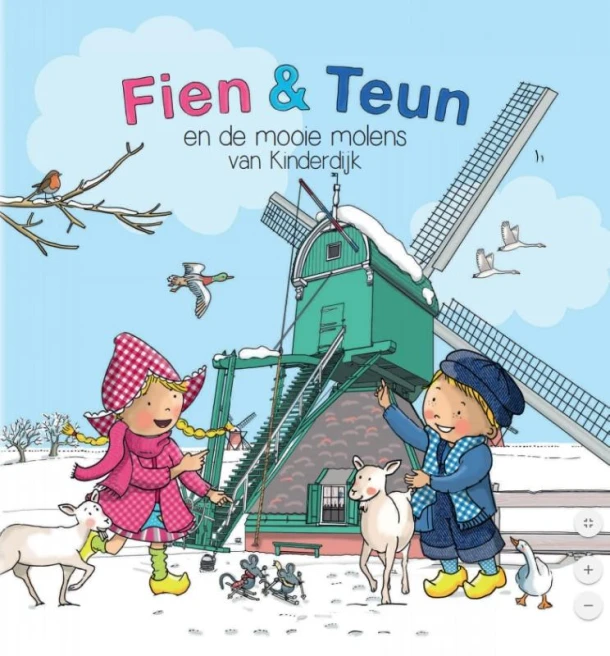 Fien & Teun en de Mooie Molens van Kinderdijk – Van Hoorne Entertainment B.V. – boek cover