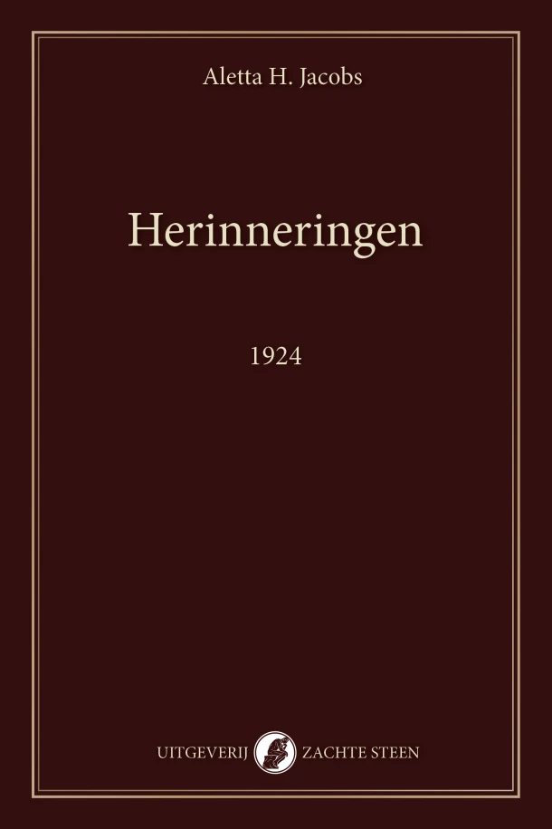Herinneringen – Aletta Jacobs – boek cover