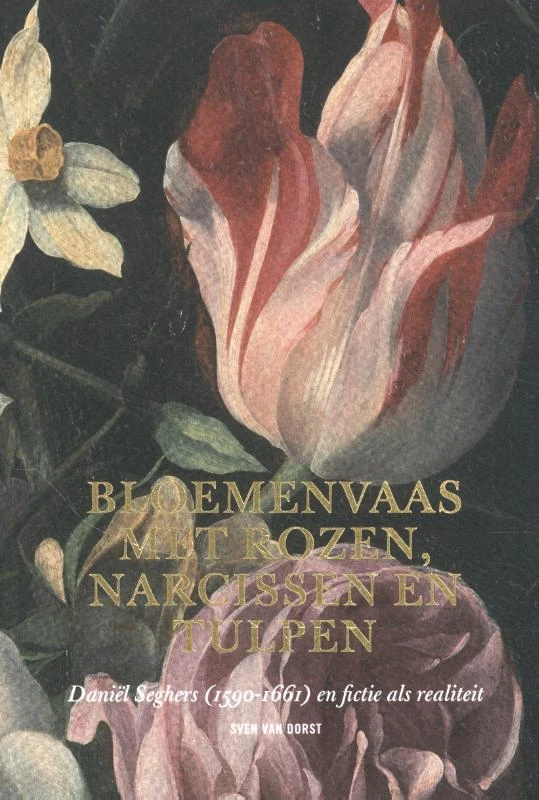 Bloemenvaas met rozen, narcissen en tulpen – boek cover