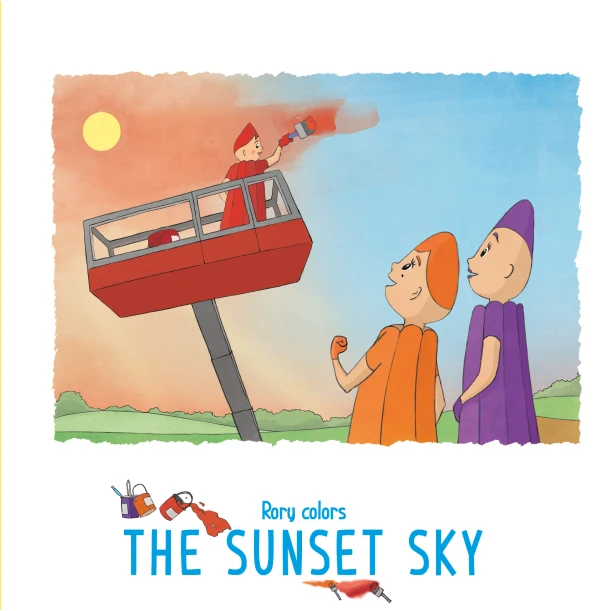 Rory colors the sunset sky – Felicitas Pater – boek cover