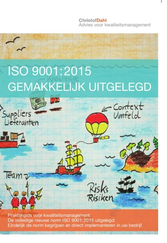 ISO 9001:2015 gemakkelijk uitgelegd – Christof Dahl – boek cover