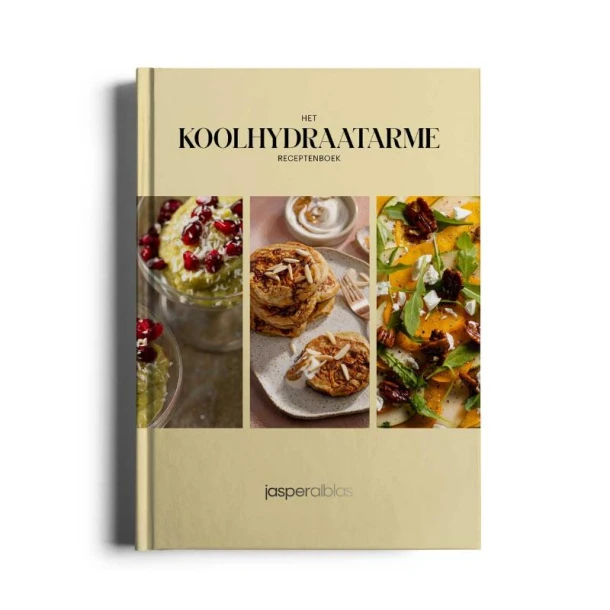 Het koolhydraatarme receptenboek – Jasper Alblas – boek cover