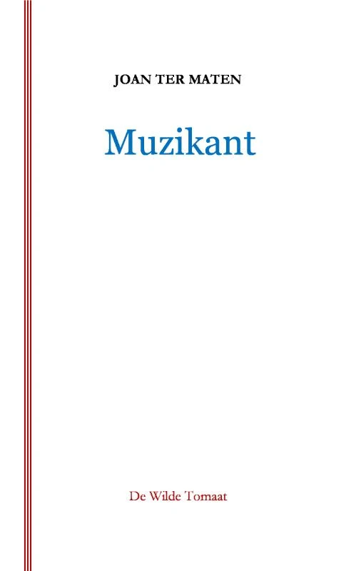 Muzikant – Joan ter Maten – boek cover