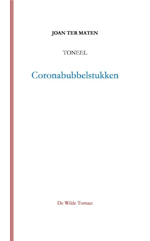 Coronabubbelstukken – Joan ter Maten – boek cover