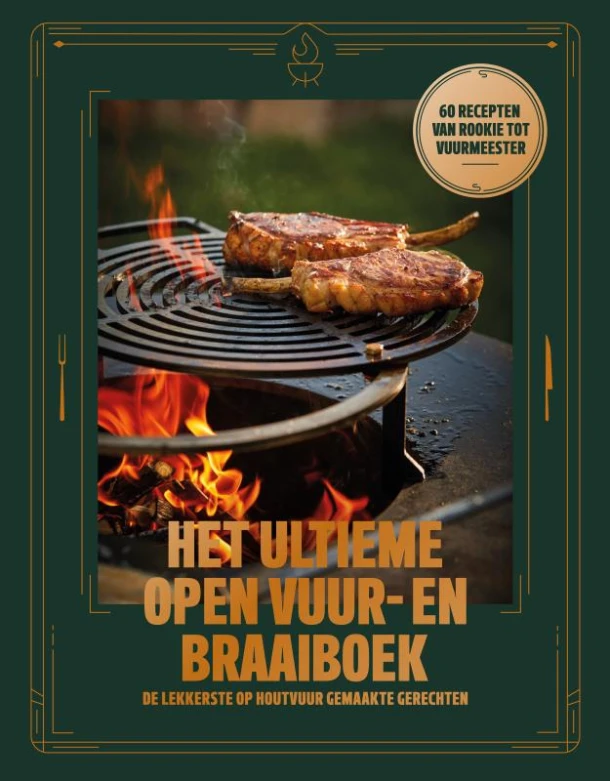 Het Ultieme Open Vuur- en Braaiboek – Jeroen Hazebroek – boek cover