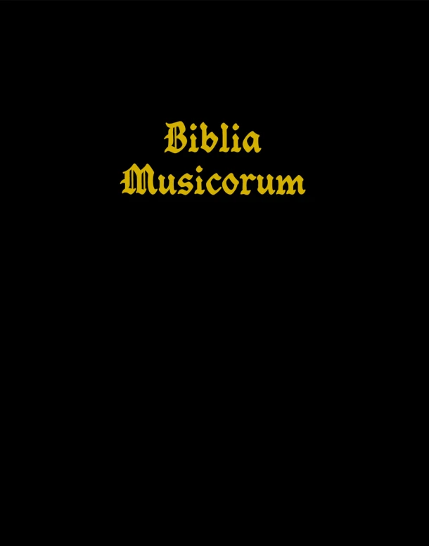 Biblia Musicorum – Gideon Karting – boek cover