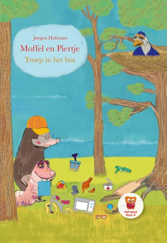 Moffel en Piertje Troep in het bos – Jørgen Hofmans – boek cover