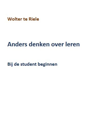 Anders denken over leren – Wolter te Riele – boek cover