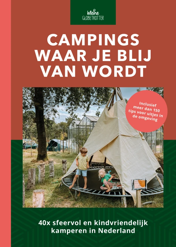 Campings waar je blij van wordt – Kleine Globetrotter – boek cover