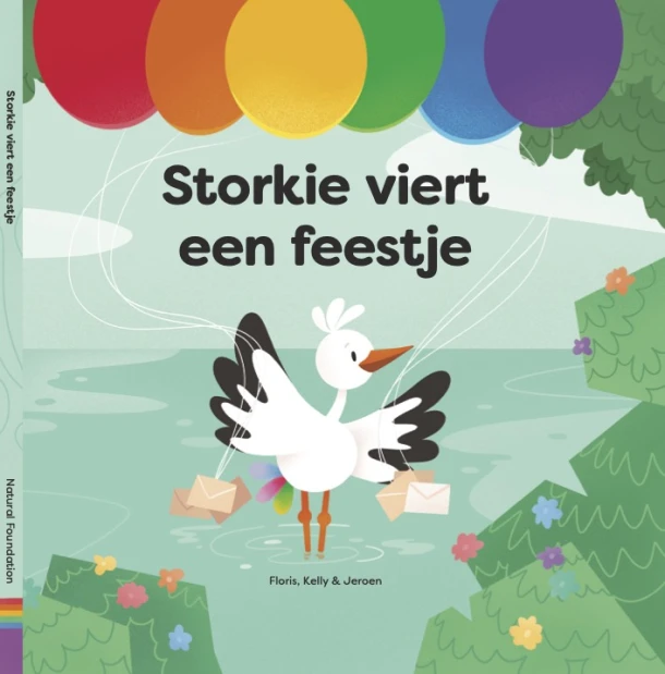 Storkie viert een feestje – Floris Dorgelo – boek cover