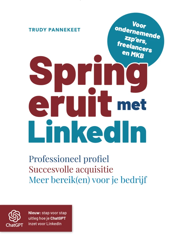 Spring eruit met LinkedIn – Trudy Pannekeet – boek cover