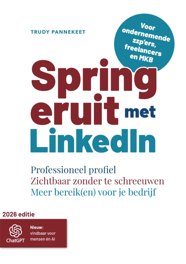 Spring eruit met LinkedIn – Trudy Pannekeet – boek cover