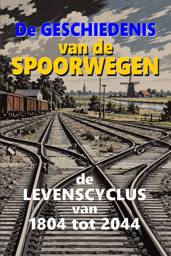 De geschiedenis van de spoorwegen – Jeroen Knol-Visbeek – boek cover