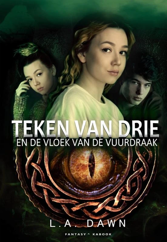 Teken van Drie 4 - Teken van Drie en de vloek van de vuurdraak – L.A. Dawn – boek cover