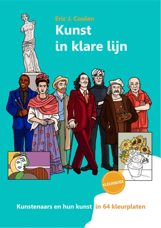Kunst in klare lijn kleurboek – boek cover