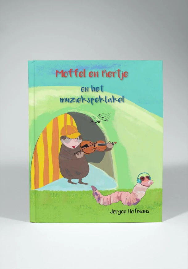 Moffel en Piertje en het muziekspektakel – Jørgen Hofmans – boek cover
