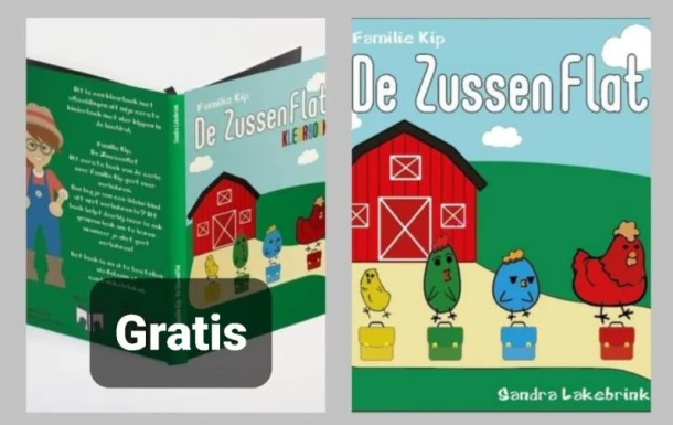 De Zussenflat – Sandra Lakebrink – boek cover