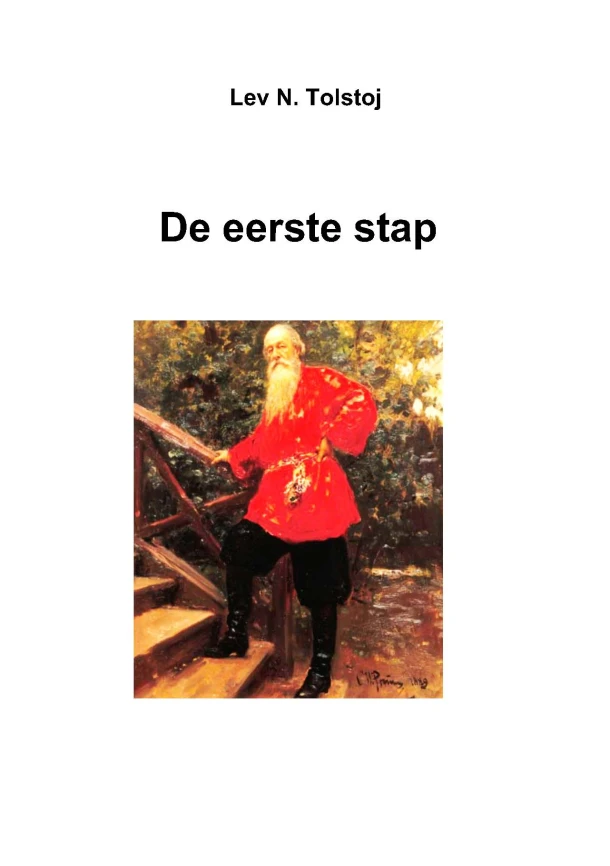 De eerste stap – Lev N. Tolstoj – boek cover