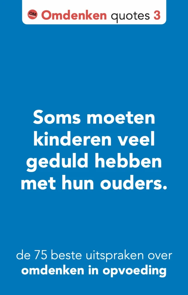 De 75 beste uitspraken over omdenken in opvoeding – Berthold Gunster – boek cover