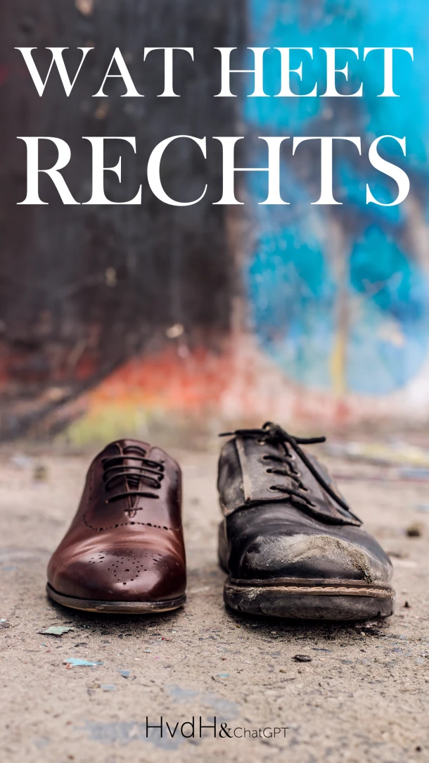 Wat heet rechts – Haye van der Heyden – boek cover