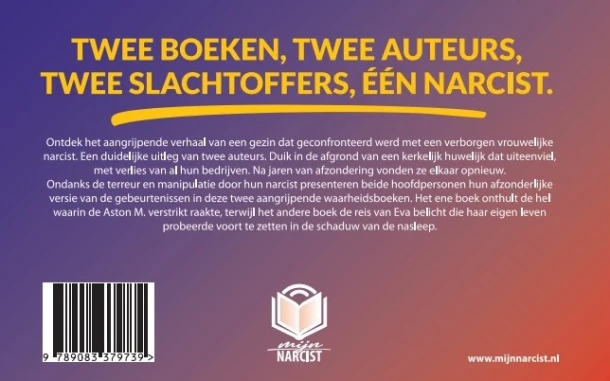 Verstrikt in de schaduw van narcisme – Eva & Aston M. – boek cover