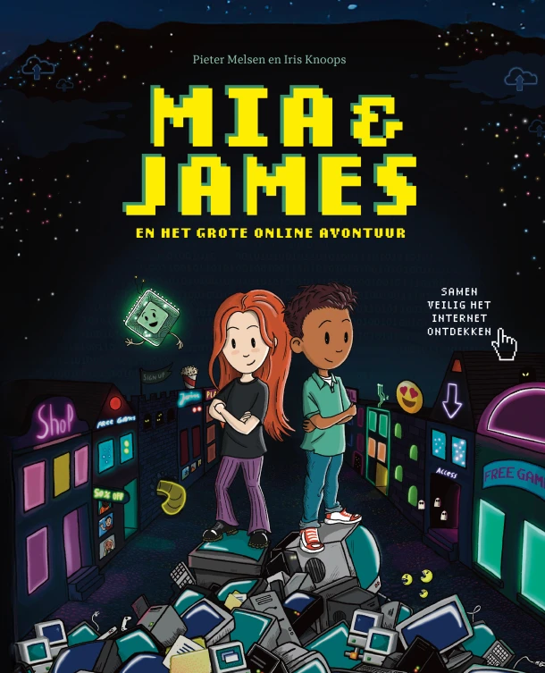 Mia & James en het grote online avontuur – Pieter Melsen – boek cover