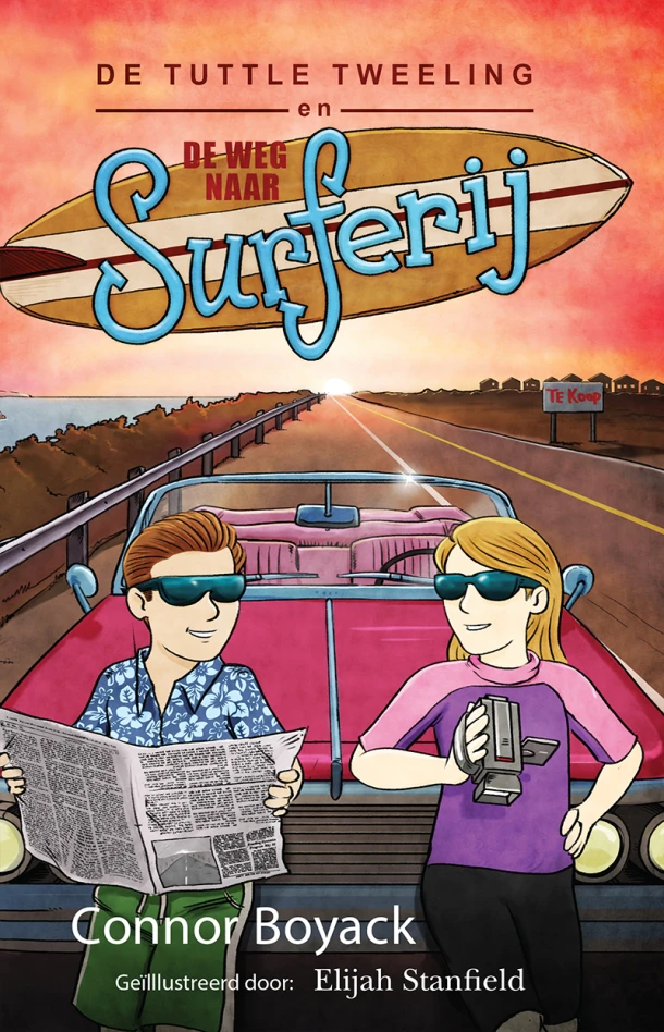 De Tuttle Tweeling en de weg naar surferij – Connor Boyack – boek cover