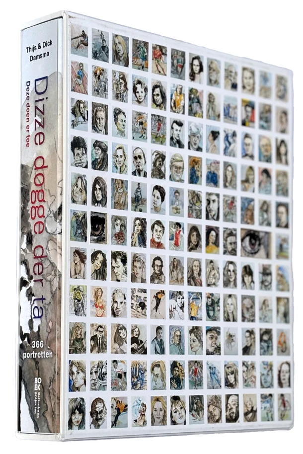 Dizze dogge der ta / Deze doen er toe + Doos – Thijs Damsma – boek cover