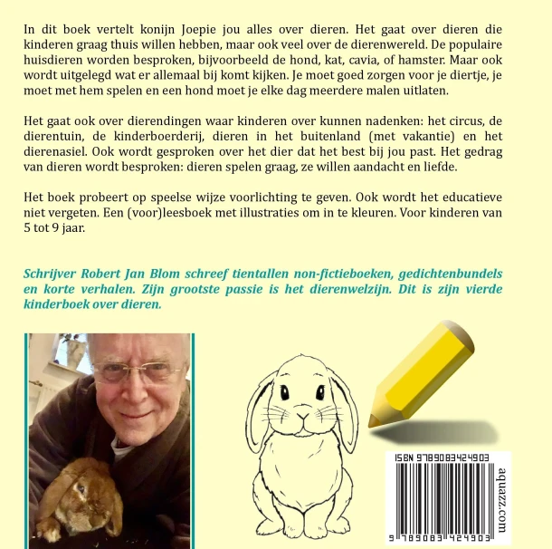 Konijn Joepie vertelt over onze huisdieren – Robert Jan Blom – boek cover