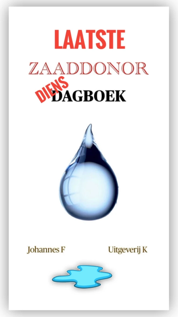 Zaaddonor dagboek – Johannes F – boek cover